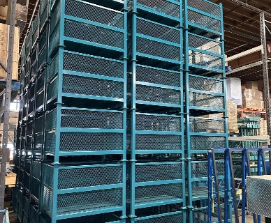 New Steel Stacking Baskets for Warehouse